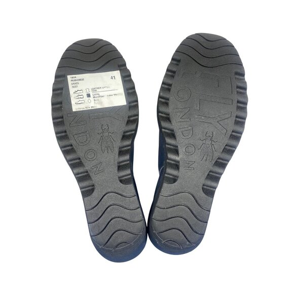 NWT Fly London Yava Ankle Boots EU 41 US 10/10.5 Gray Blue New MSRP$225 - Picture 8 of 16